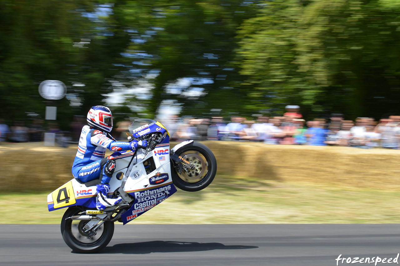 Freddie Spencer NSR wheelie