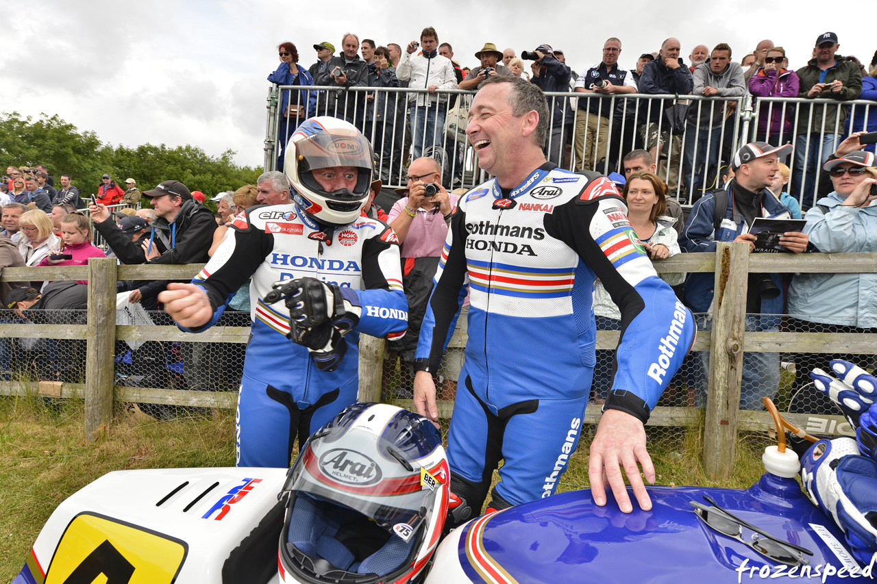 Wayne Gardner Freddie Spencer joking