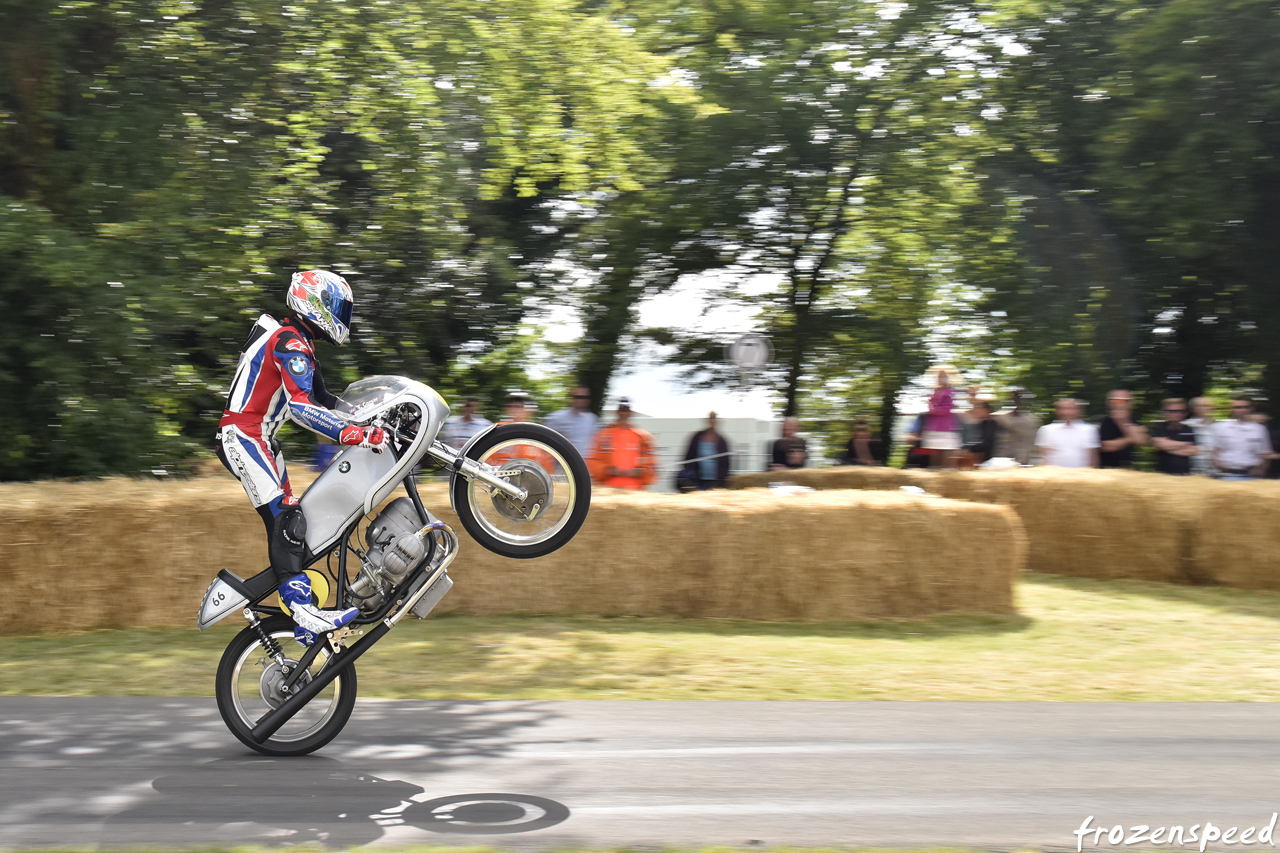 Troy Corser BMW R50S wheelie