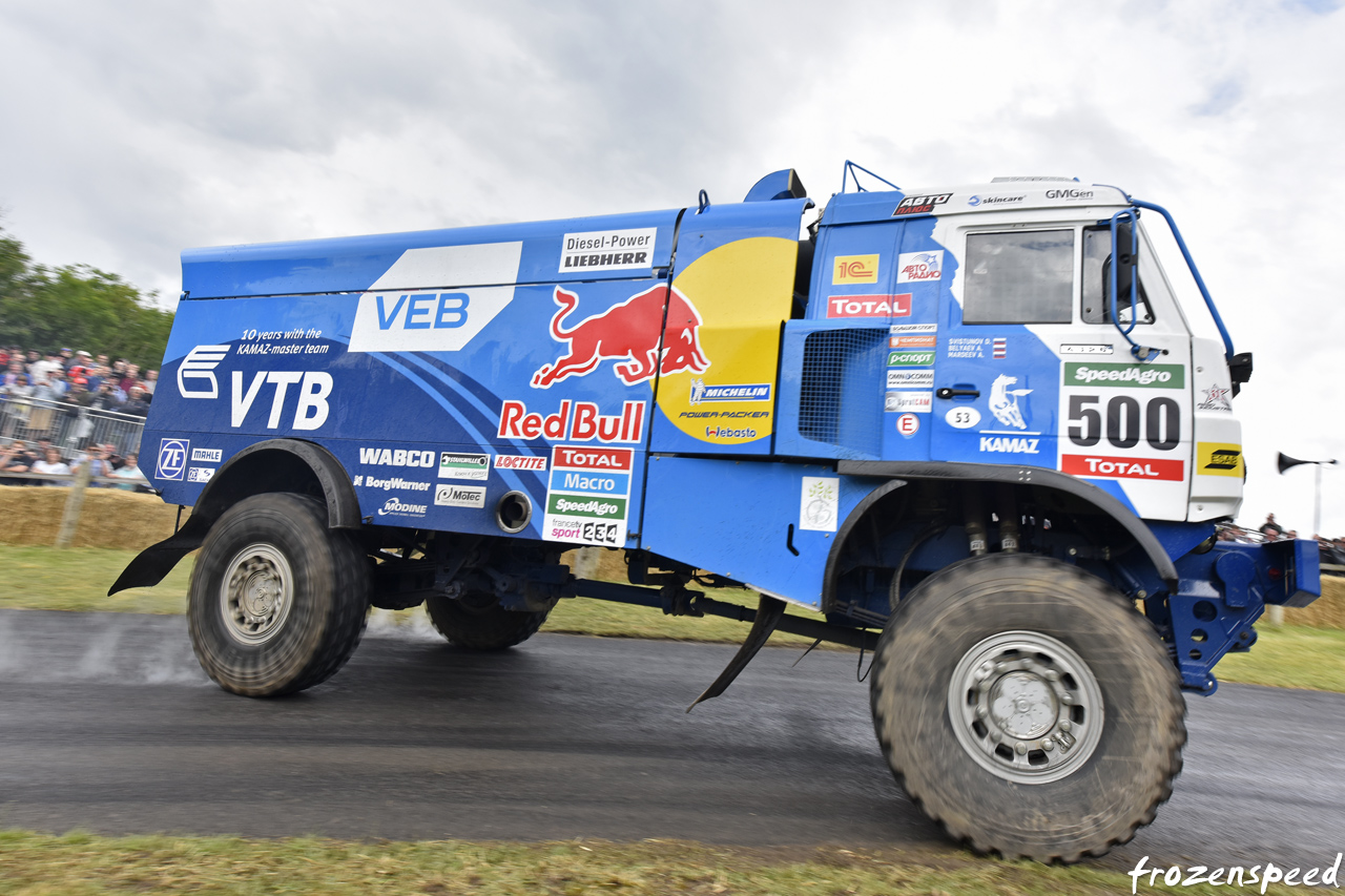 Drifting Kamaz Dakar truck