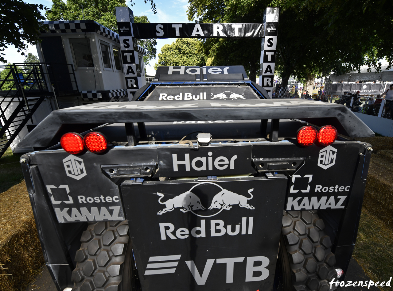 Dakar Kamaz track top view