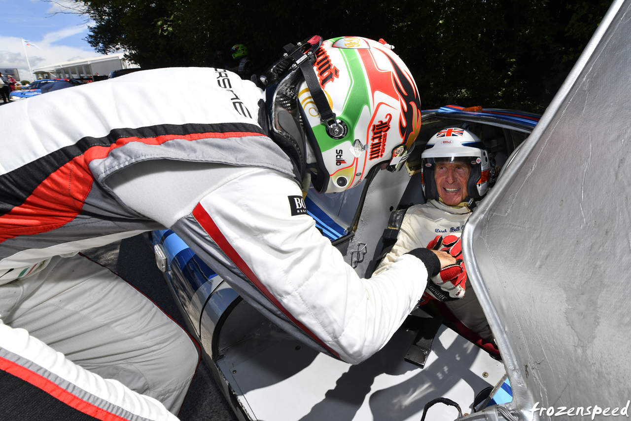 Gianmaria Bruni meeting Derek Bell