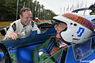 Rubens Barrichello with Sir Jackie Stewart