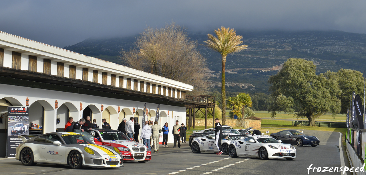 Ascari pitlane sun