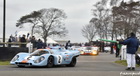 Porsche 917s exiting paddock