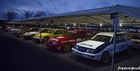Ford Sierre Cosworth RS500 paddock