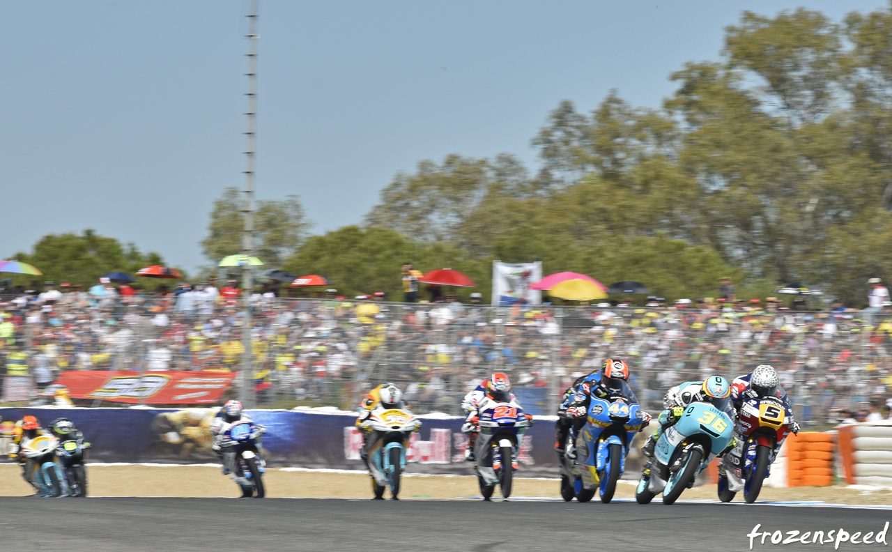 Moto3 Joan Mir Aron Canet duel