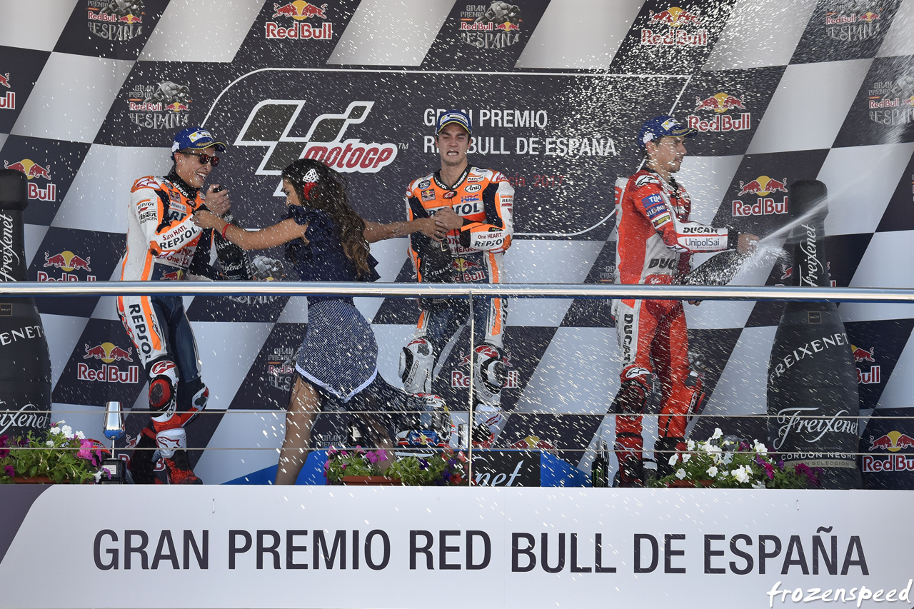 Jerez MotoGP podium celebration