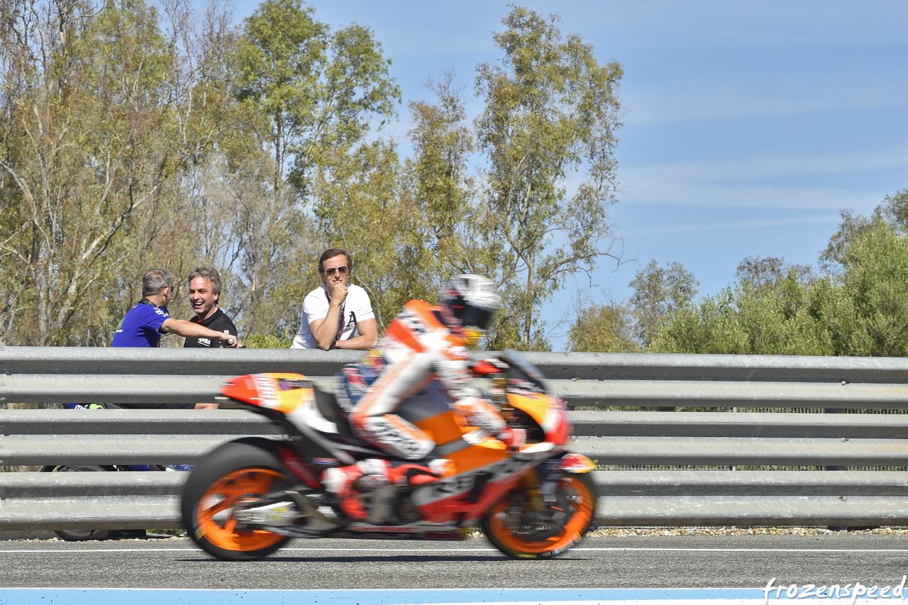 Sete Gibernau watching Marc Marquez