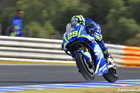 Andrea Iannone tucked-in wheelie