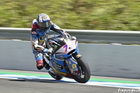 Alex Marquez sliding sideways