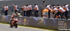 Dani Pedrosa celebrating victory