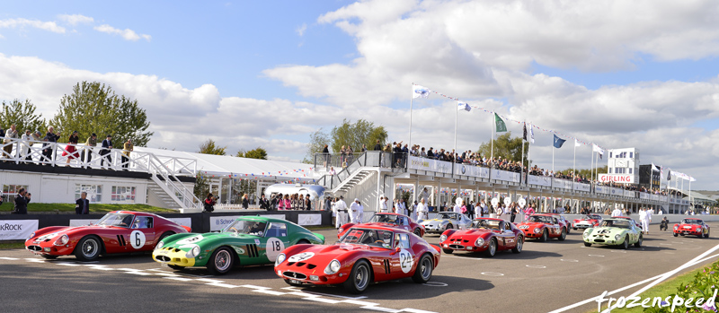 Ferrari 250 GTO grid Goodwood Revival