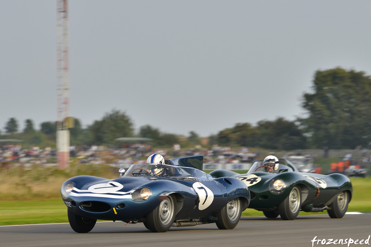 Jaguar D-type race