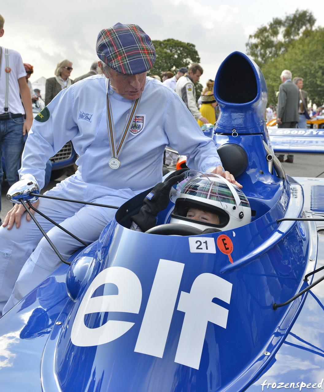 Sir Jackie Stewart family moment