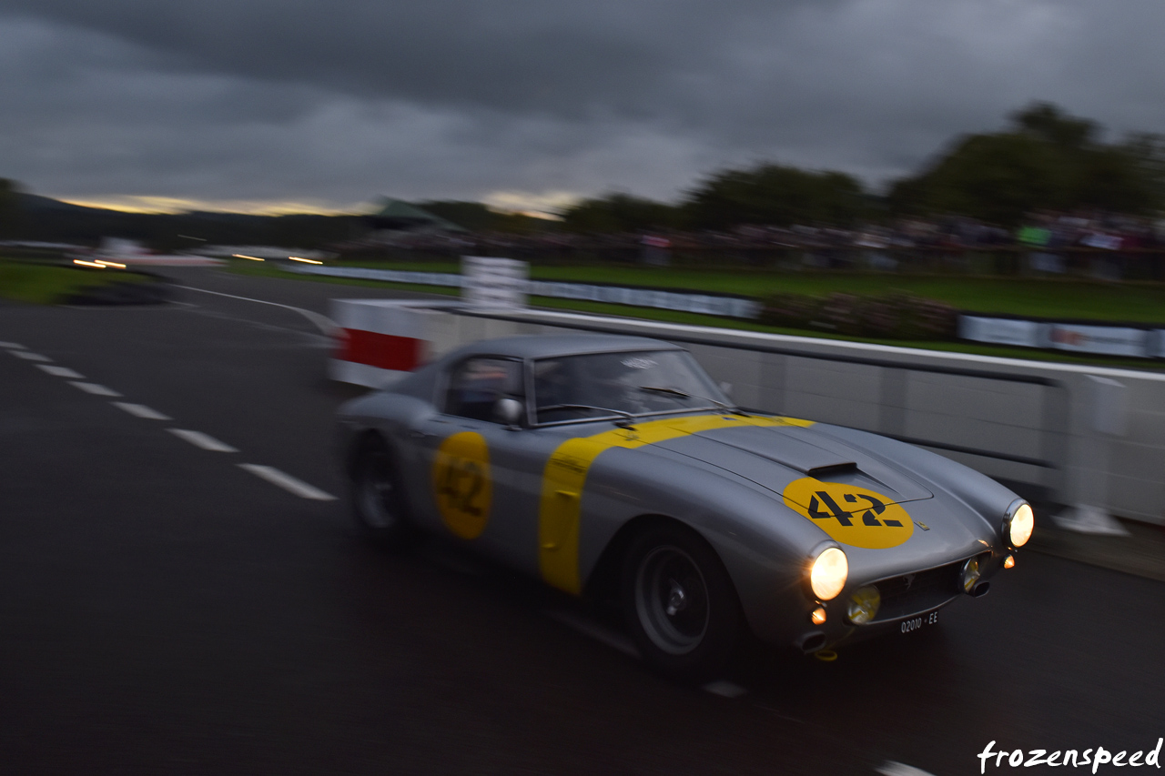 Ferrari 250 SWB at dusk