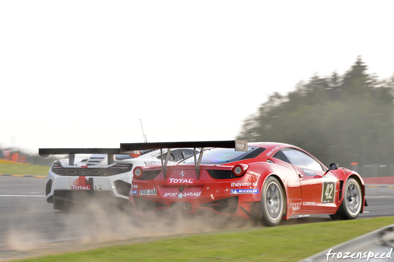 F458 MP4 Les Combes duel