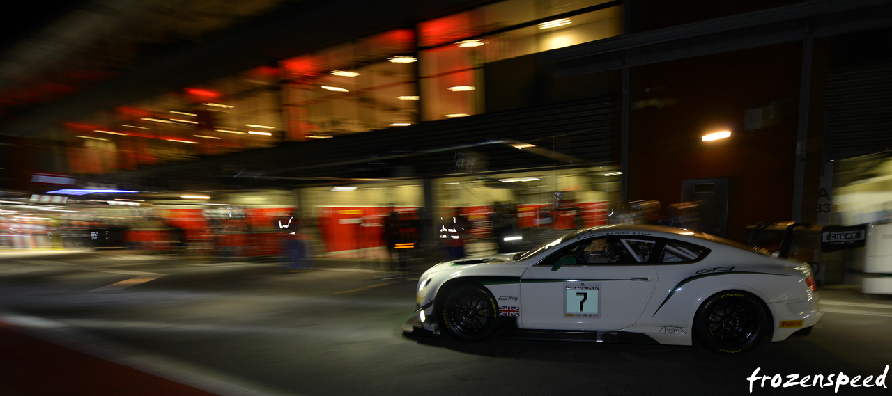 Bentley GT3 exiting pitlane