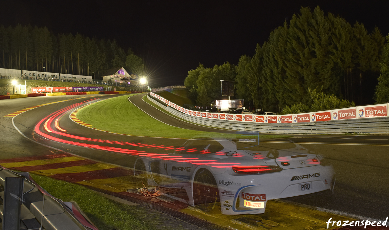 Eau Rouge by night