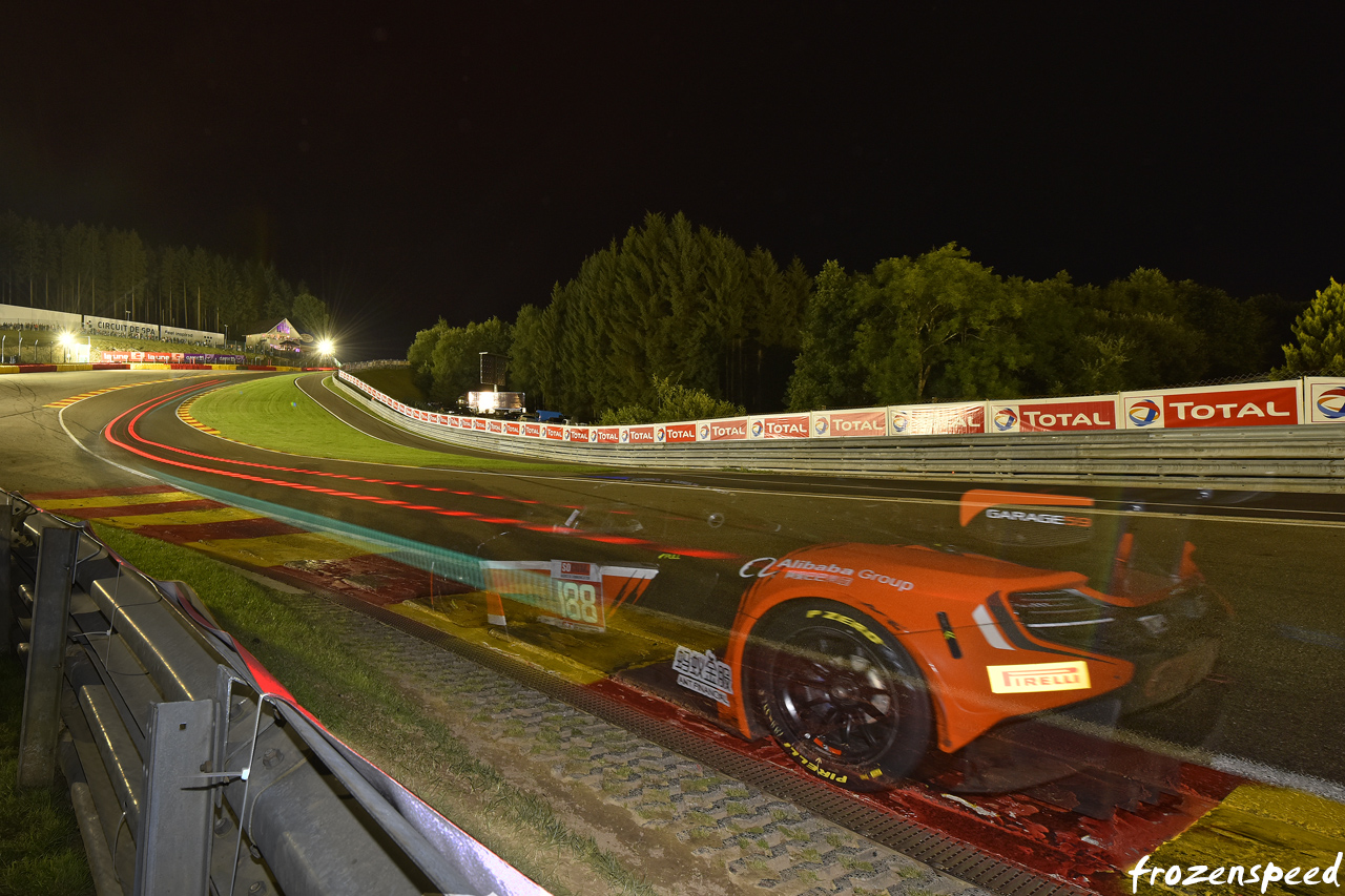 Eau Rouge by night