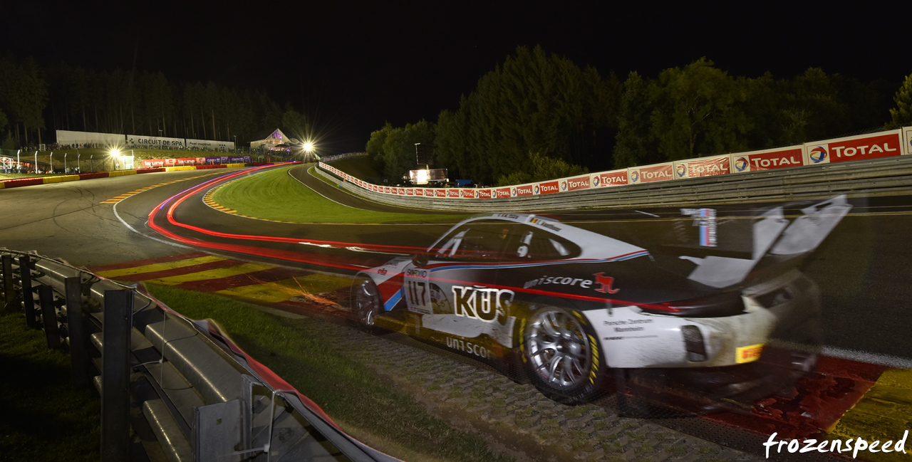 Eau Rouge by night