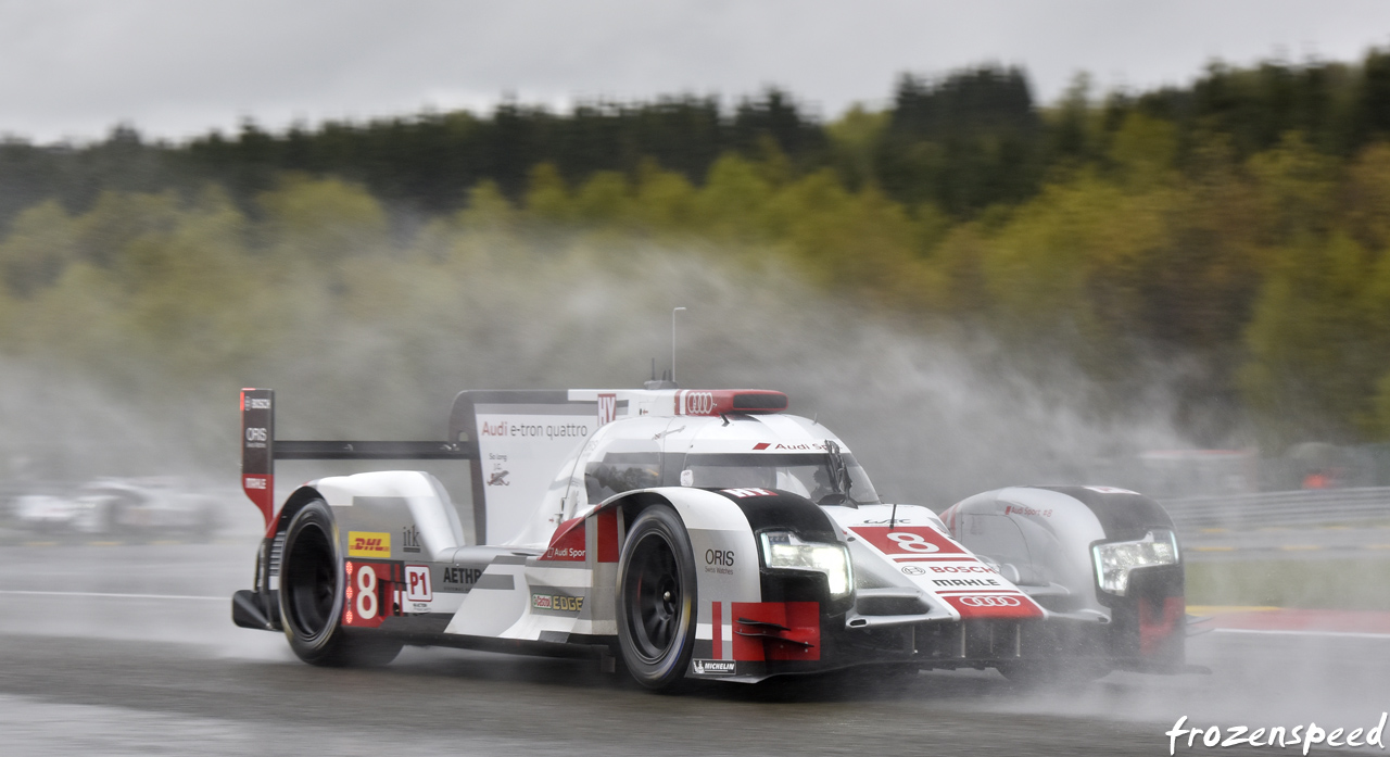 Audi R18 e-tron Spa rain