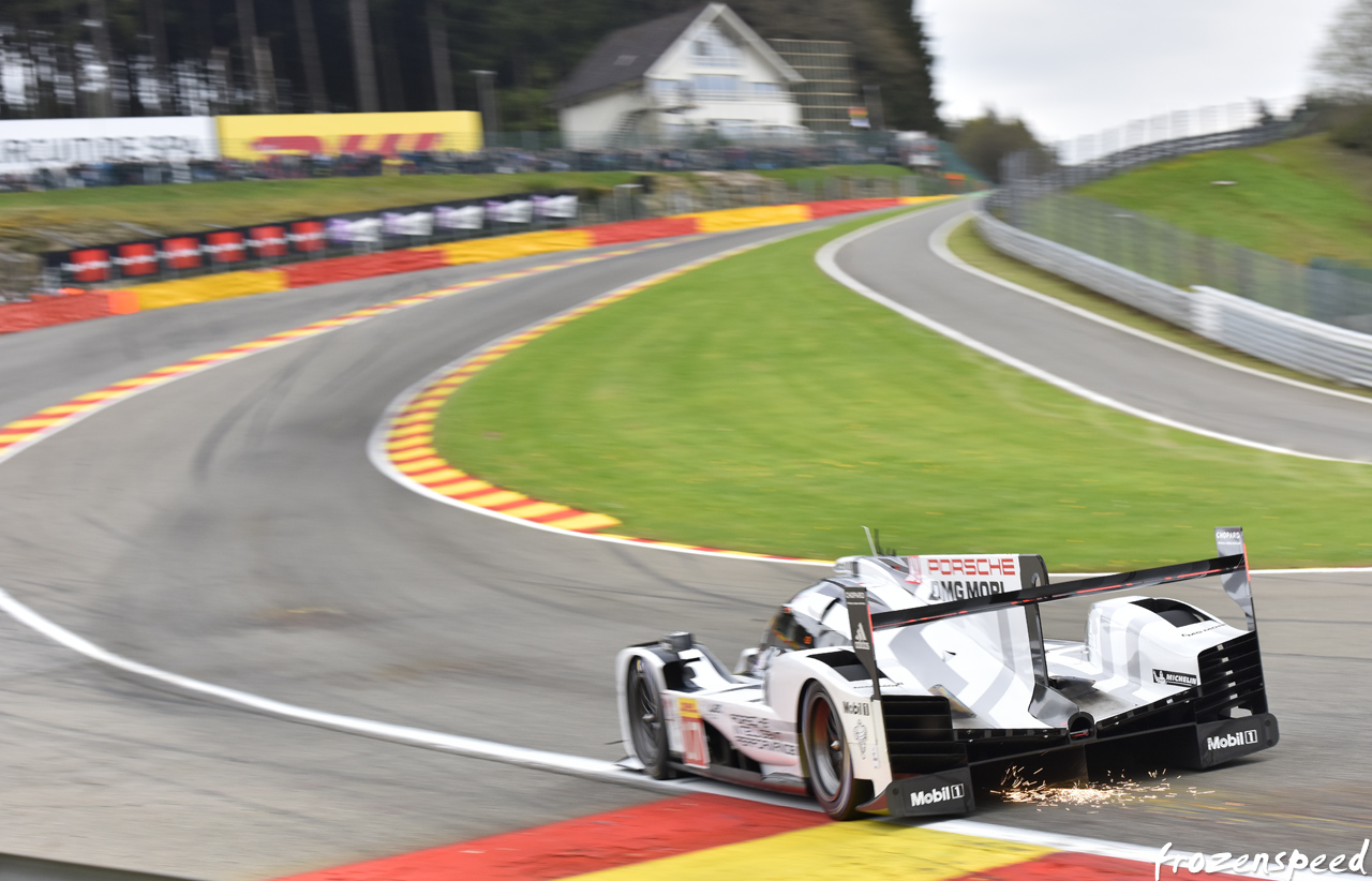 Porsche 919 Eau Rouge sparks