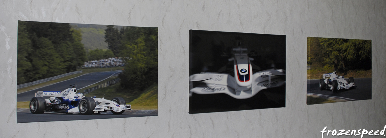 Sauber F1 canvas x3