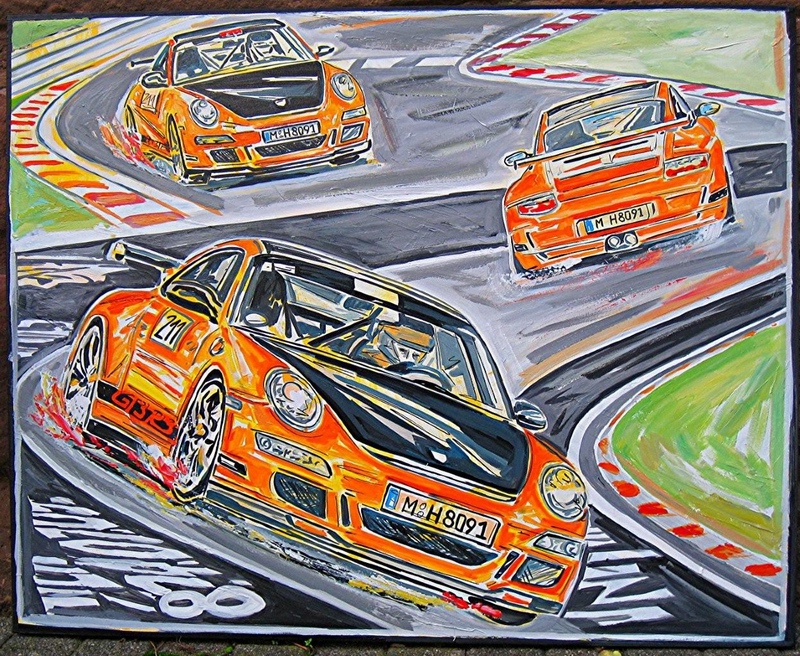 Painting GT3RS Collage