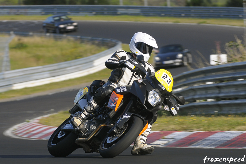 KTM foot down at the Nurburgring