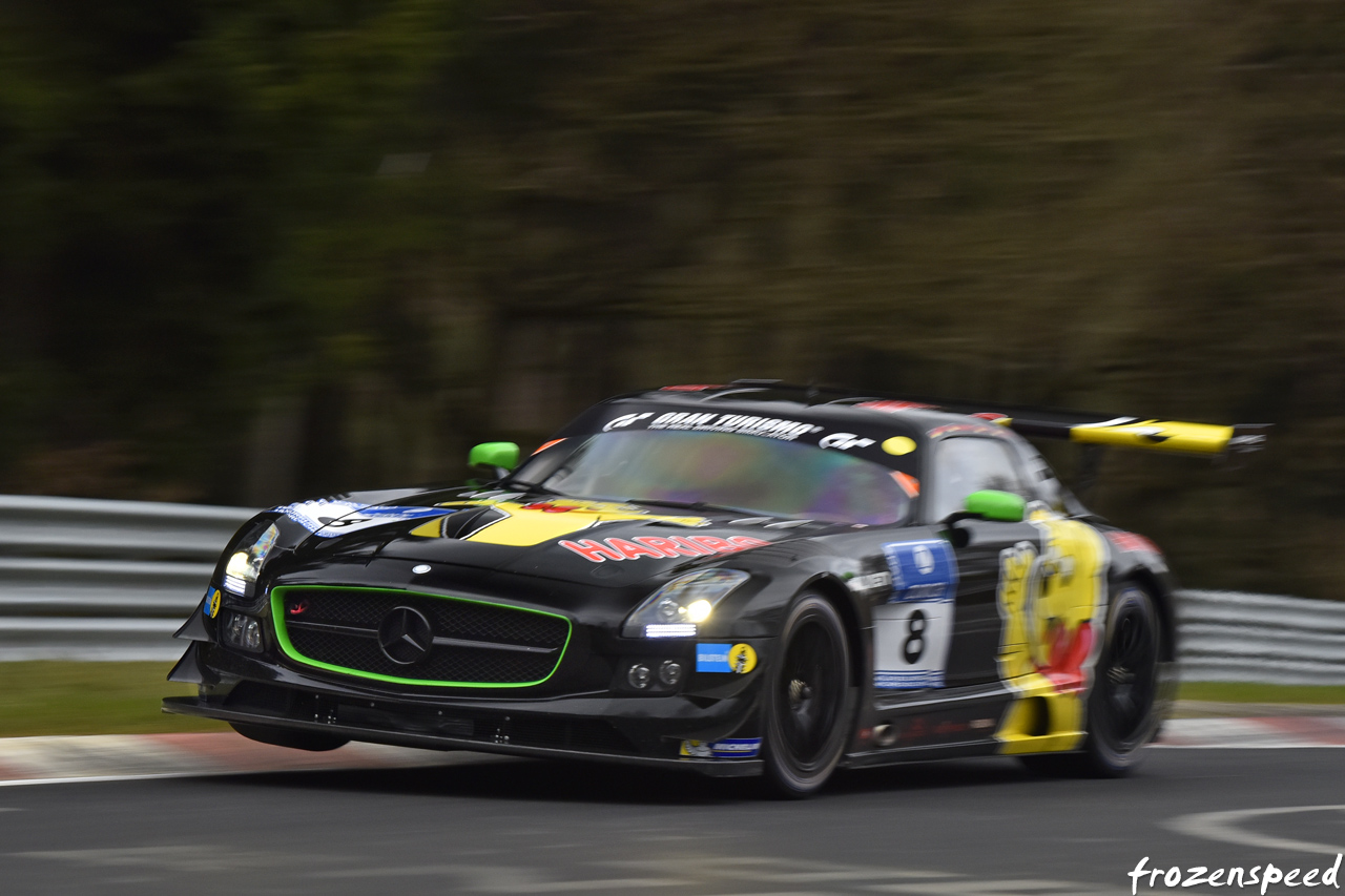 Haribo SLS kerb jump at VLN